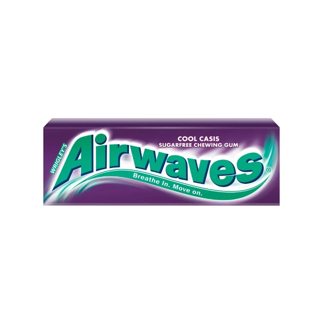 Airwaves Cool Casis Chewing Gum 14g (10pcs)